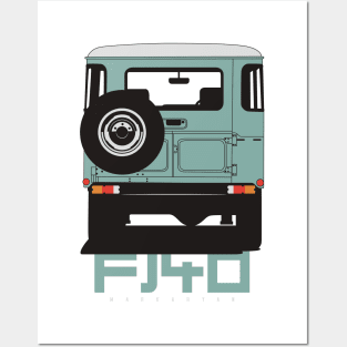 Landcruiser fj40 (green) Posters and Art